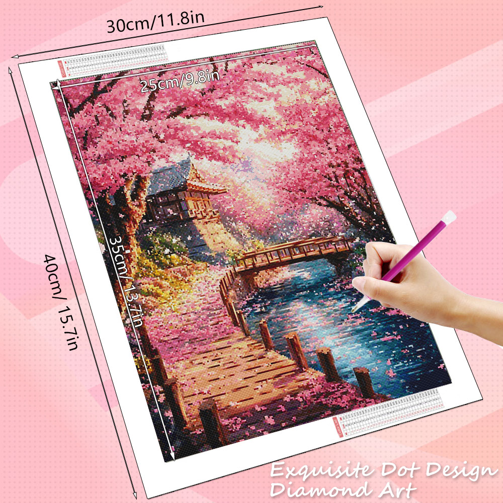 HUACAN Diamond Art House Lands - Wallpaper Art And Craft recension och pris