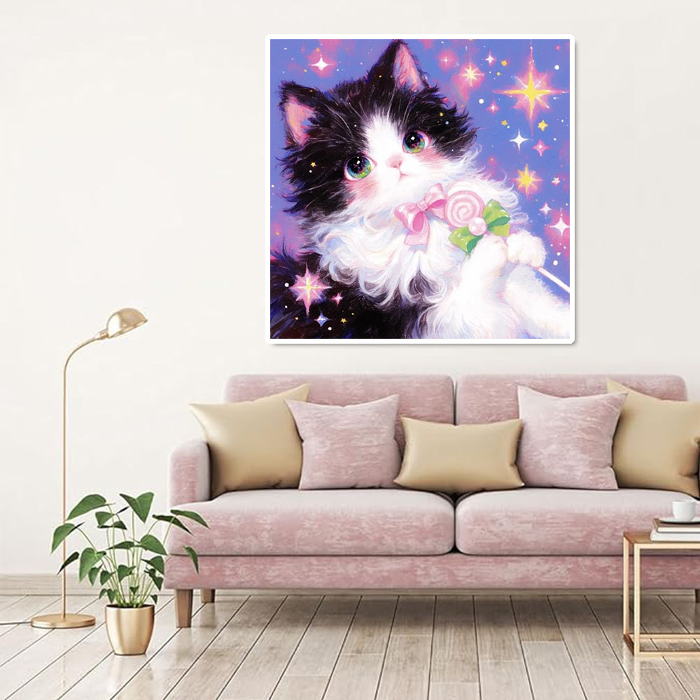 AB Diamond Painting Cute Cat F - Wallpaper Art And Craft recension och pris