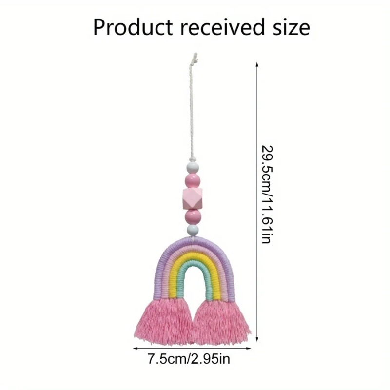 Rainbow Wind Chimes Weaving Mi - Art And Craft For Nursery recension och pris
