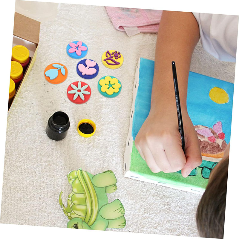 6Pcs/bag Foam Stamps for Paint - Art Craft 3 Year Old recension och pris