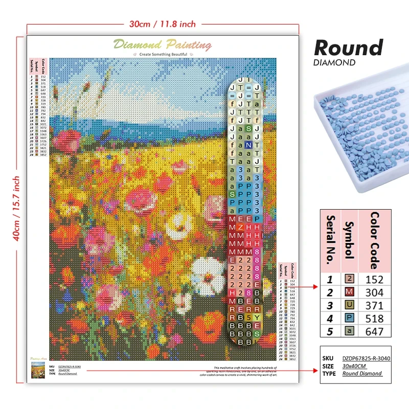 5D DIY Diamond Painting Kit Ab - Wallpaper Art And Craft recension och pris