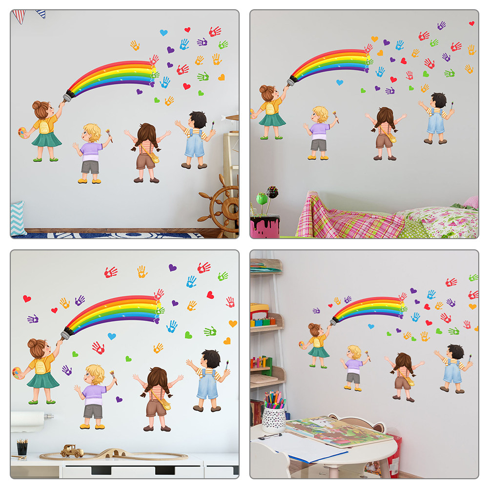 DIY Self Rainbow Rainbow Wall  - Art And Craft For Nursery recension och pris