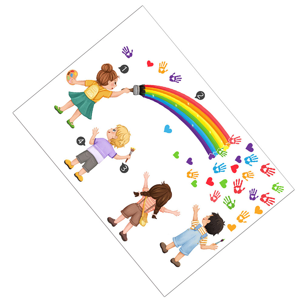 DIY Self Rainbow Rainbow Wall  - Art And Craft For Nursery recension och pris