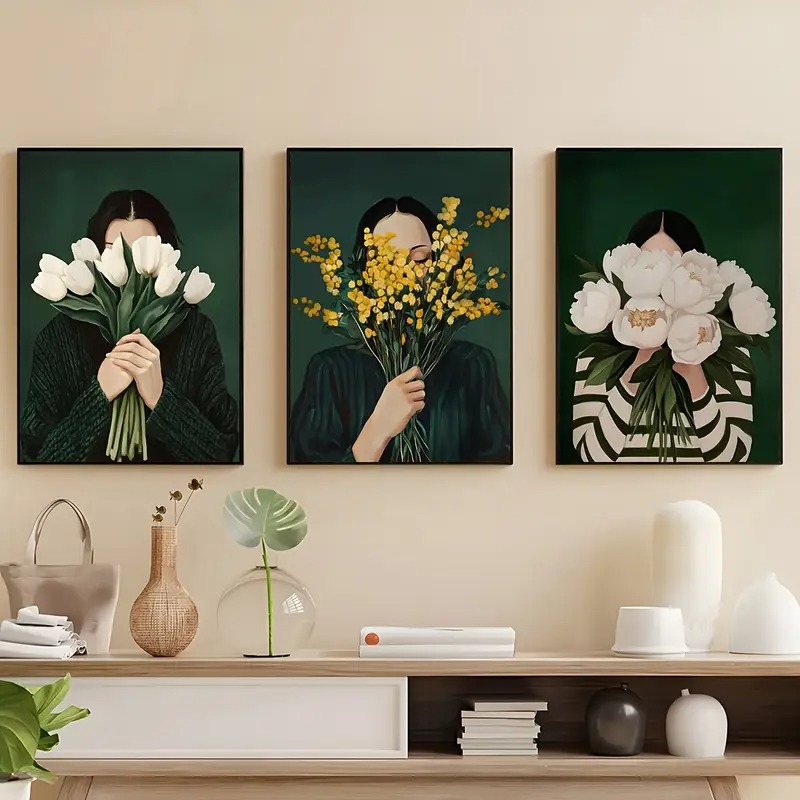 Green Abstract Figures Canvas  - Art Craft Toys recension och pris