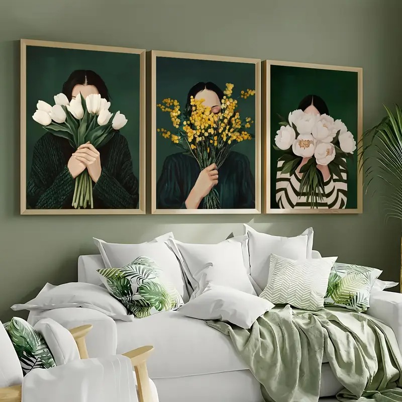 Green Abstract Figures Canvas  - Art Craft Toys recension och pris