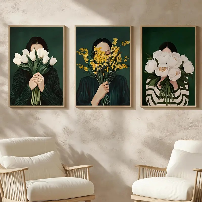 Green Abstract Figures Canvas  - Art Craft Toys recension och pris