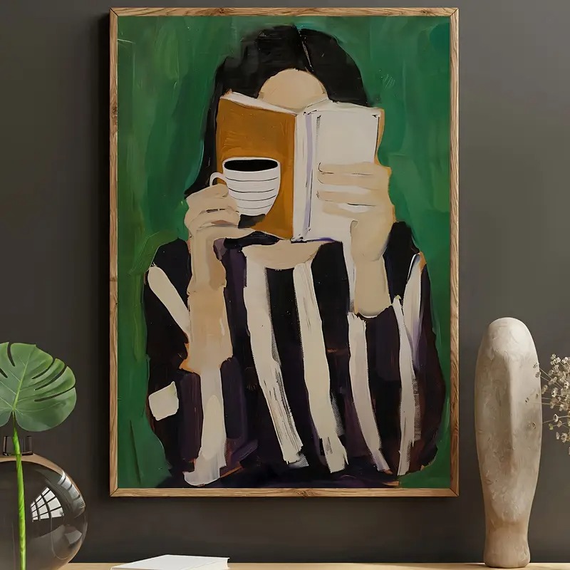 Green Abstract Figures Canvas  - Art Craft Toys recension och pris