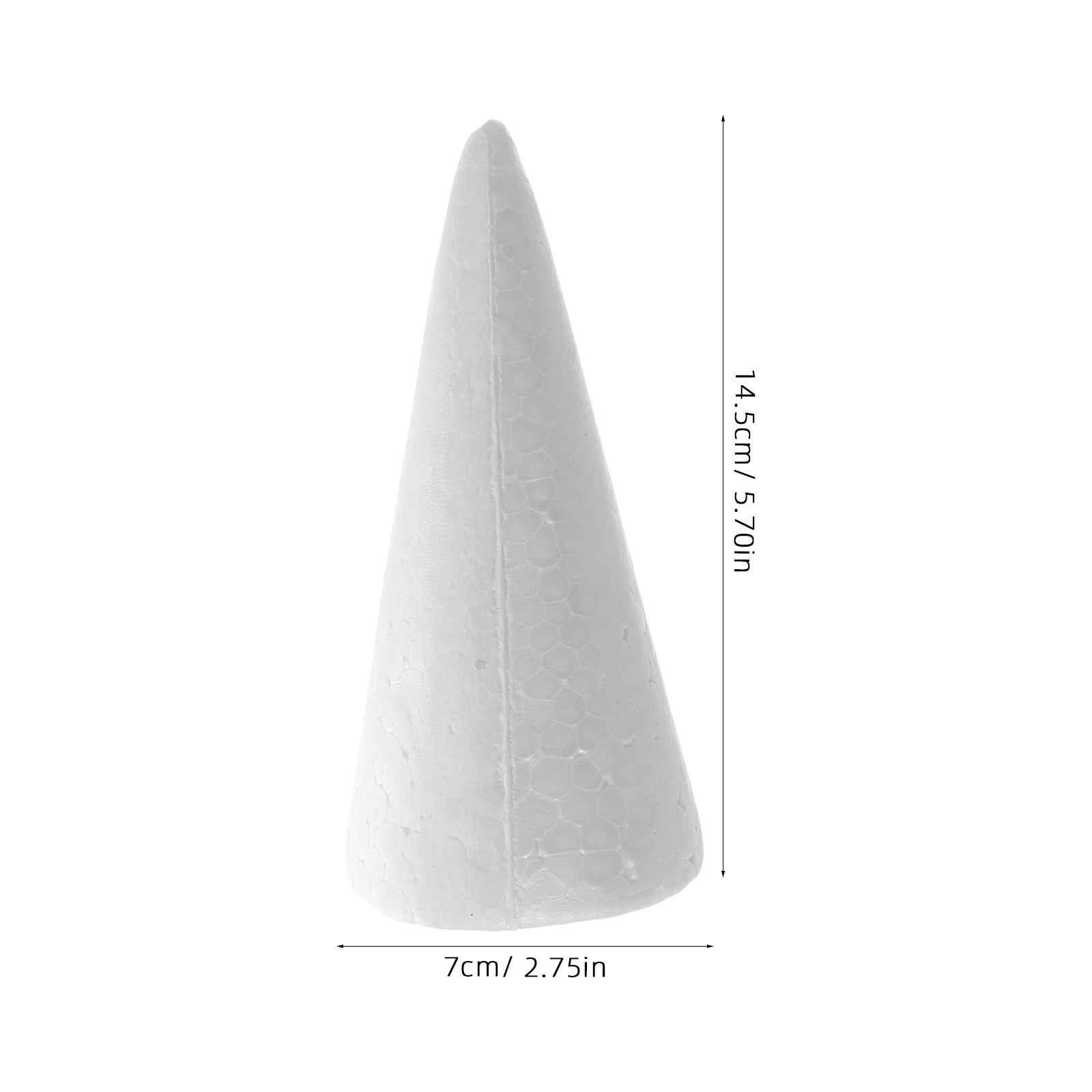 12pcs Foam Cones 15Cm White Di - Art Craft For Christmas recension och pris