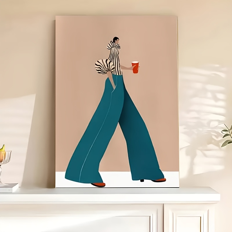 Fashionable Blue Pants Woman P - Art Craft Toys recension och pris