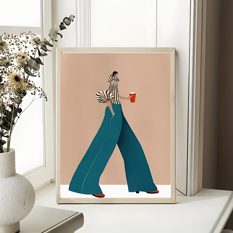 Fashionable Blue Pants Woman P - Art Craft Toys recension och pris